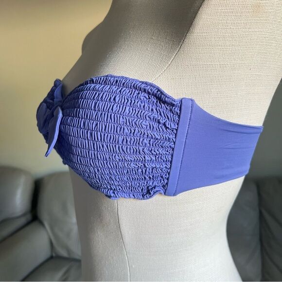 NEW Revolve Bettinis Bikini Set Swimwear Smocked Bikini Top XS Bottom M L - Picture 3 of 16